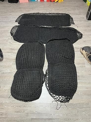 сиденья x5: Чехлы Плетеные, С подушкой, цвет - Черный — 1