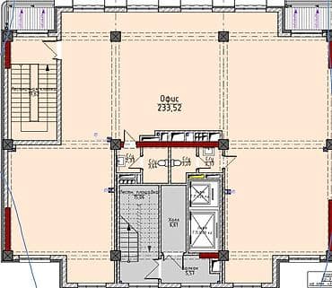продаю офис 107 м² с ремонтом с мебелью административное здание 1 этаж: Аренда офисов, 233 м², В жилом комплексе, С отдельным сан узлом — 4