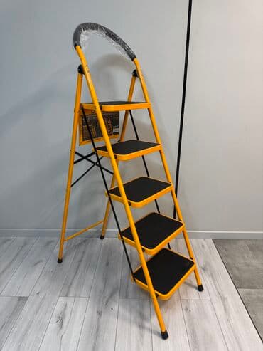 лестница в дом: Бүктөлүүчү тепкич-стремянка, Материалы: Металл, Жаңы, Үй үчүн, Бийиктиги: До 2 м — 18