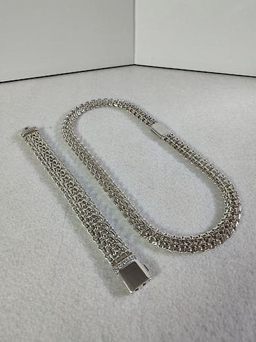 Другие ювелирные изделия: Комплект "Император"💎 Серебро 925 проба Цепь 148 грамм Длина 58 см — 7