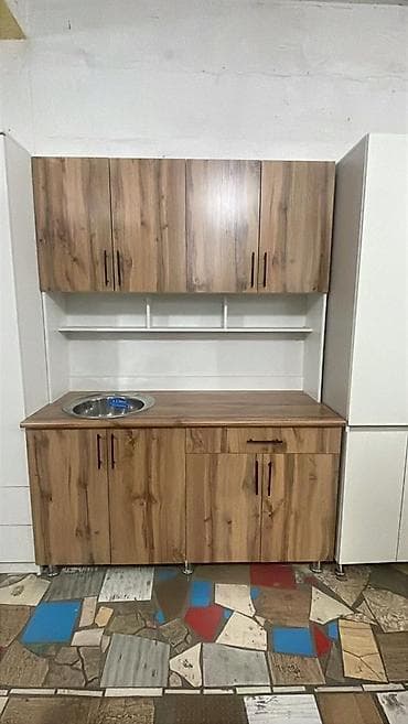 Шкафы: Кухонный гарнитур, Новый, цвет - Серый, ДСП, Бесплатная доставка — 5