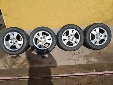Колеса в сборе R 15, Всесезонная, Б/у, Комплект, Литые, отверстий - 5