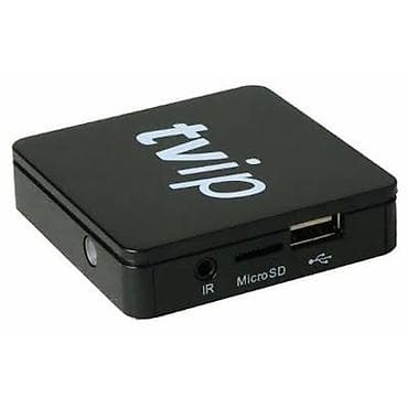 TV приставка TVIP в компактном черном корпусе предназначен для