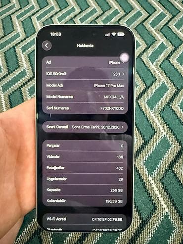 11 iphone pro max: IPhone 17 Pro Max, Б/у, 256 ГБ, Белый, Кабель, 99 % — 2