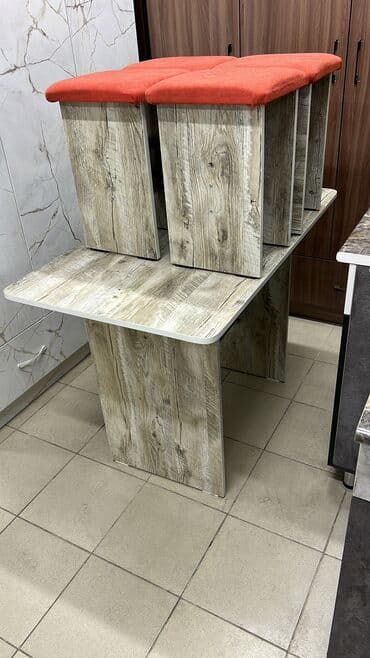 Столы: Стол тобуретка стол стуля размер 110на64 тобуретка4шт высота стола75 — 5