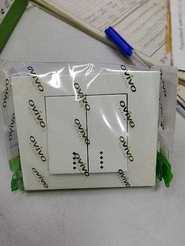 Выключатель двойной с подсветкой OVIVO Electric GRANO, белый - Тип — 1