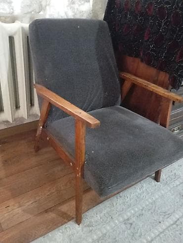 кресло для кабинета: Кресло в стиле mid-century modern - Каркас из массива дерева с — 2