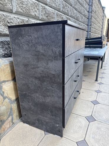 Шкафы: Комод для одежды, Без зеркала, цвет - Серый, Самовывоз — 3