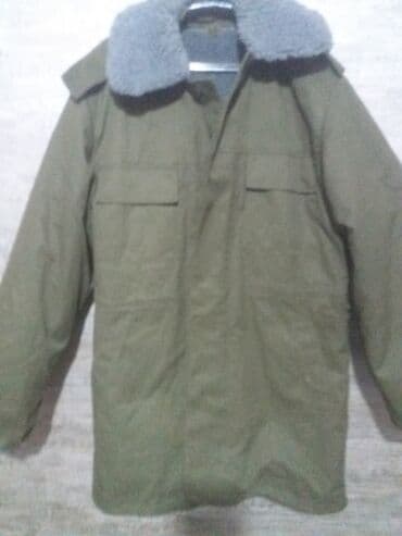 бушлат военные: Куртка с утеплением. Цвет - хаки, темно-зеленый, с капюшоном — 7