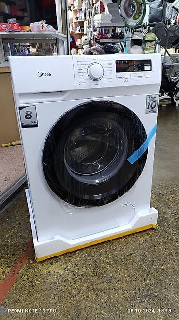 Стиральная машина Midea, Новый, Автомат, До 9 кг, Компактная