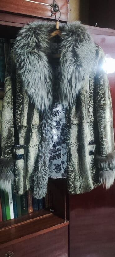 прокат мужских костюмов [возьми на прокат] бишкек фото: Женская шуба GEBIFENG, размер на бирке 50. - Материал: натуральный — 1