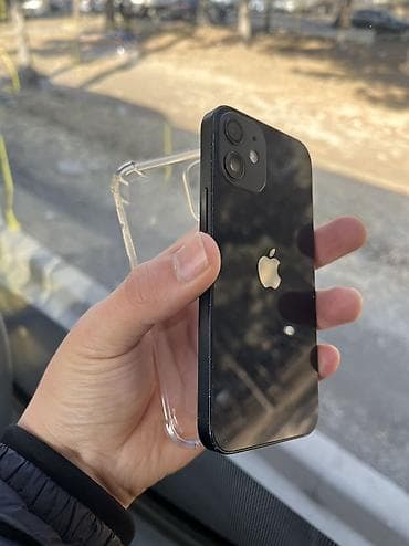 ipod mini: IPhone 12 mini, Б/у, 128 ГБ, Черный, Чехол, Кабель, 100 % — 2