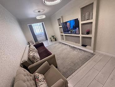 1 комнатная кв: 3 комнаты, 75 м², Евроремонт — 7