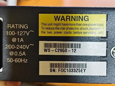 cf card: Cisco Catalyst WS-C2950-12 Тип устройства	Коммутатор (switch) — 2