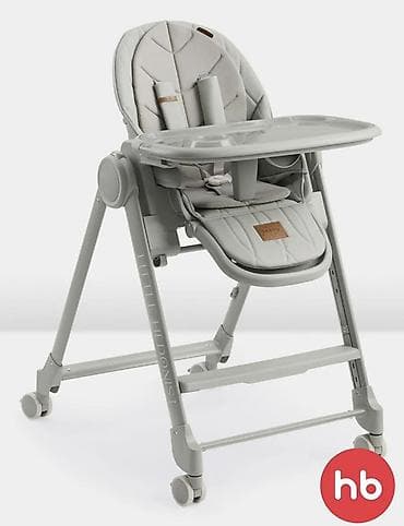 Детская мебель: Стульчик для кормления, Happy baby, Металл, Трансформер, цвет - Серый — 1