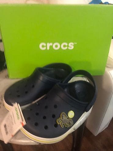 Crocs сабо/ сандали 34-35р оригинал!!! Новые!!! Темно - синий Цена в — 5