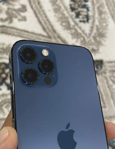 айфон тел: IPhone 12 Pro, Б/у, 128 ГБ, Синий, 76 % — 8