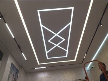 установка пластиковых потолков: Натяжной потолок Глянцевое, Матовое, 3D потолки Монтаж, Бесплатная консультация, Бесплатный замер — 9