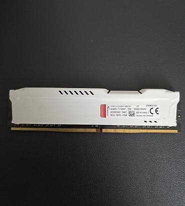 Стол компьютерлери жана комлектөөчүлөр: Память для ПК (2 планки DDR4) 1) Kingston HyperX Fury (белый — 2