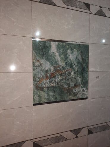 раковина с тумбой для кухни: Ванная комната с отделкой и сантехникой. - Стандартная акриловая — 9