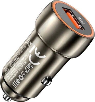 навигатор бу: Автомобильное З/У Hoco Z46 Blue QC3.0 Metal Gray — 2