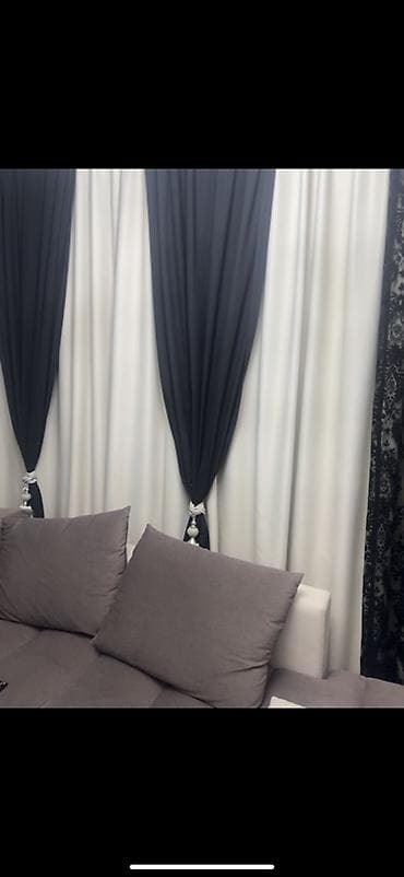 Комплект штор, Жаккард, С тюлем в комплекте, Готовое изделие, Для зала