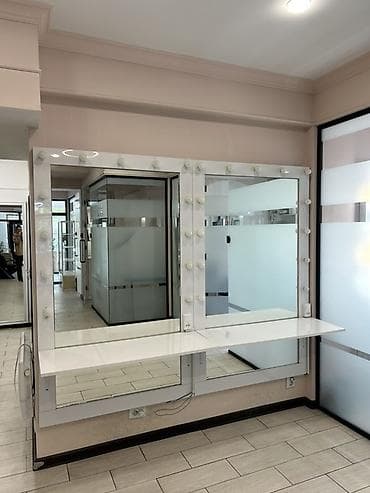 зеркело: Гримерное зеркало с подсветкой и рабочей столешницей - Конфигурация — 1