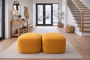 coffee table: ✔️Современный пуфик в «Насыщенно-Оранжевом» цвете — уют и стиль в — 4