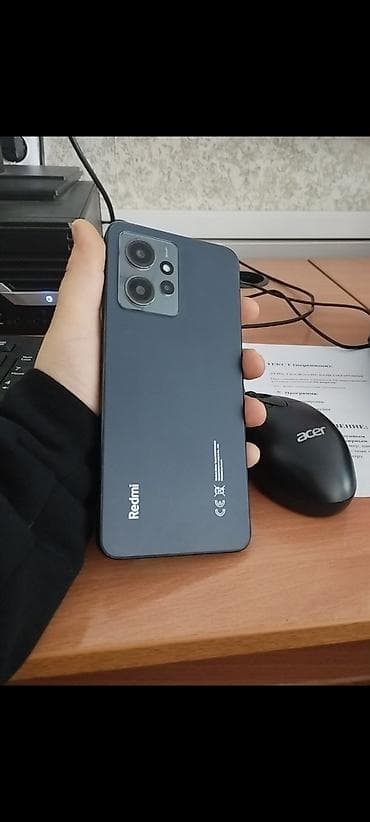xiaomi mi band 8: Redmi, Redmi 12, Б/у, 256 ГБ, цвет - Синий, 2 SIM — 1