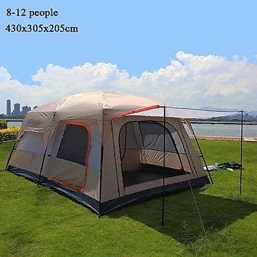 Палатка туристическая SAMCAMEL8-10 местная. 430х305х200 Отлично