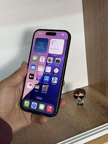 цена 10 айфона: IPhone 15, Б/у, 128 ГБ, Black Titanium, Защитное стекло, Чехол, Кабель, 85 % — 4
