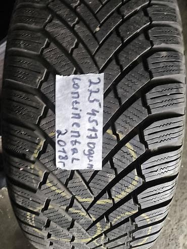 22545 r17 зима: Шины 225 / 45 / R 17, Зима, Б/у, 1 шт, Легковые, Continental — 1