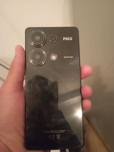 чехол poco m3: Poco M6 Pro, Колдонулган, 256 ГБ, түсү - Кара, 2 SIM — 1