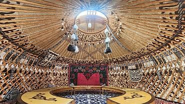 художественный: Юрта с традиционным оформлением и полным внутренним оснащением - Тип — 6