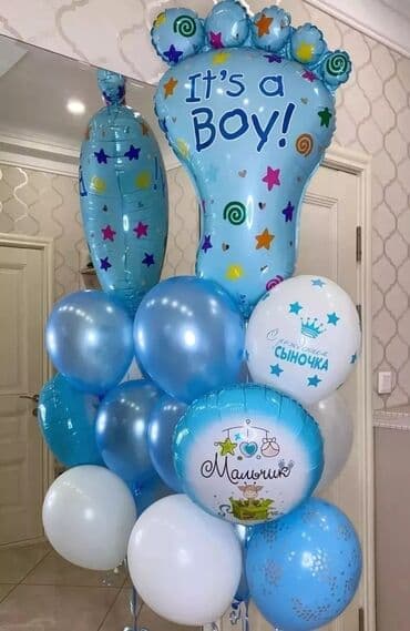 купить гелевый балон для шаров: Геливые шары Шарики на заказ Выписка из роддома День рождения Юбилей — 6