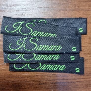 Пришивные бирки, этикетки на заказ с Вашим логотипом