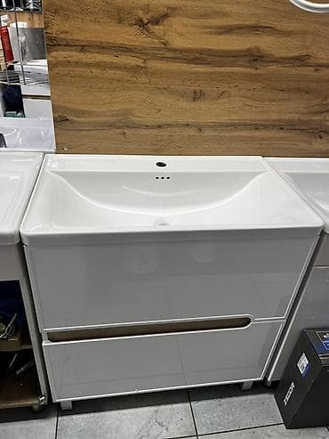 тумбу под раковину в ванную комнату: Тумба с умывальником для ванной комнаты. - Тип: напольная тумба под — 1