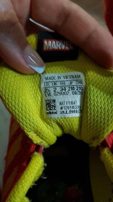 det: Кроссовки Adidas Marvel 34р оригинал 100% Яркие, стильные, удобные — 8