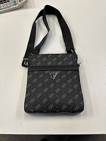 guess: Сумка через плечо Guess (мессенджер) - Цвет: черный с серым — 1