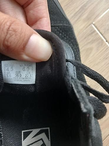 даром обувь: Кеды Vans натуральная замга черная б/у в хорошем состоянии размер 36 — 8
