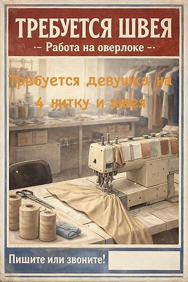 дордой швея: Писать на ватсап ❗️❗️ 0️⃣7️⃣0️⃣3️⃣6️⃣3️⃣4️⃣1️⃣8️⃣2️⃣ Требуется девушка — 1