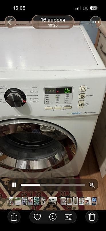 Продаются стиральная машина Samsung EcoBubble, 8 кг 
Не рабочий