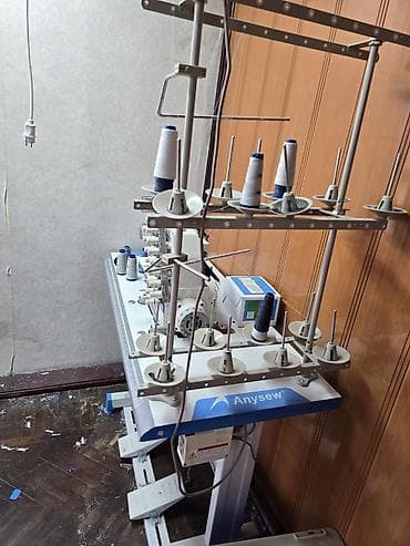 Оверлочные машинки: Промышленная многоигольная швейная машина Anysew AS008 - Тип — 1