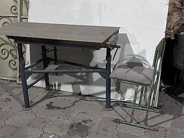 Упаковочные товары: Продаю Советские столы вместе с тисками, столы регулируется + Стул — 2