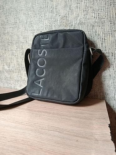lacost: Барсетка, Материал: Тканевый материал, Застежка на молнии, Новый — 3