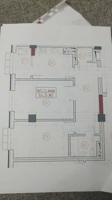 аренда дома на иссык куле: 2 бөлмө, 64 м², Элитка, 7 кабат, Евроремонт — 12