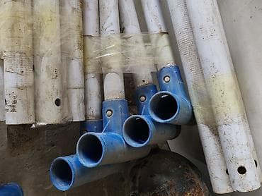 водный аппарат: Каркасный бассейн (ПВХ-чаша + комплект стоек) б/у размер 4,20х2.20 — 6