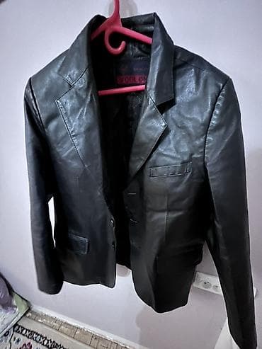 кожа куртка: Пиджак, Классическая модель, Натуральная кожа, Однобортная модель, Турция, 3XL — 1