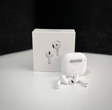 Аудиотехника: Зымсыз ичине салынуучу кулакчындар, Apple, AirPods 4, Жаңы — 3