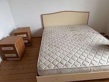 спальный гарнитура бу: Спальный гарнитур, Двуспальная кровать, цвет - Бежевый — 2